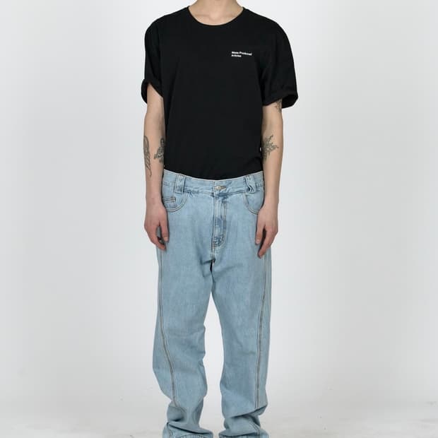 Plastic product MPa drift denim pants