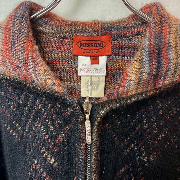MISSONI Mohair Knit Zip-Up Hoodie