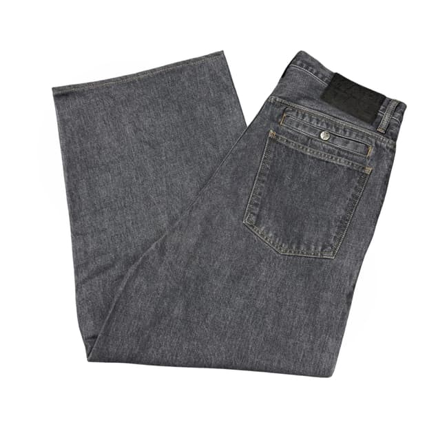 (4) 캐피탈 14oz 데님 포트 배기팬츠 블랙 키나리