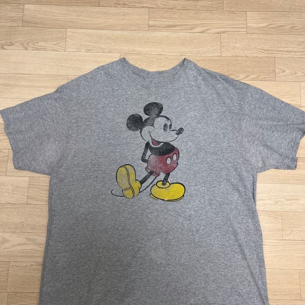 90s 빈티지 디즈니 미키마우스 빈팔 티셔츠