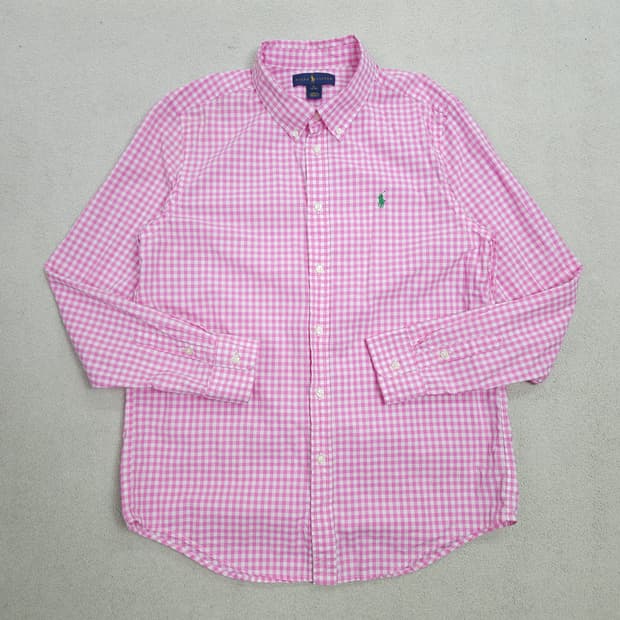 폴로 랄프 로렌 신형 체크 셔츠 XL18-20