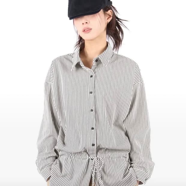 릿킴 셔링 블라우스 셔츠