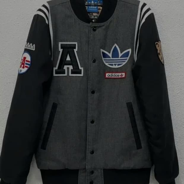 디다스 빅 트레포일 바시티 스타디움 누빔 자켓 95  M