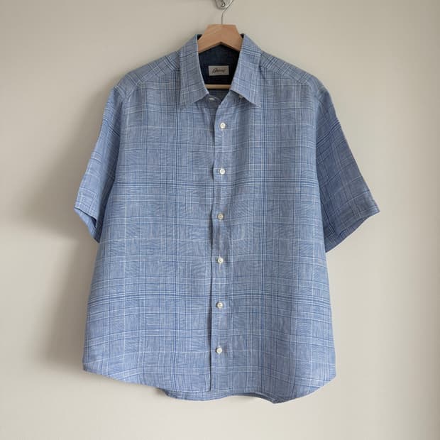 브리오니(Brioni) 린넨 반팔 셔츠(ITALY)