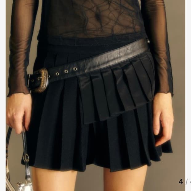[34] 앤더슨벨포우먼 버디 더블 플리츠 스커트