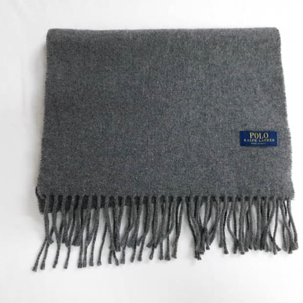 폴로 랄프로렌 울 머플러 다크그레이