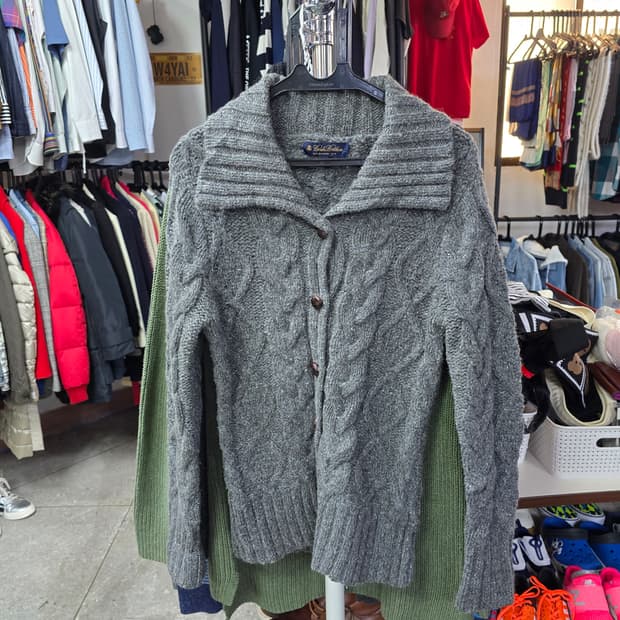 브룩스브라더스 그레이 케이블 니트 (1377)