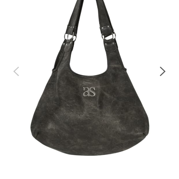 애즈온 Ricky shoulder bag 차콜브라운