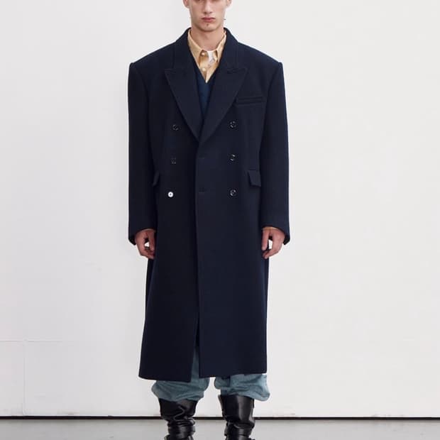 [구매] 렉토 로버펠트 코트 네이비 L