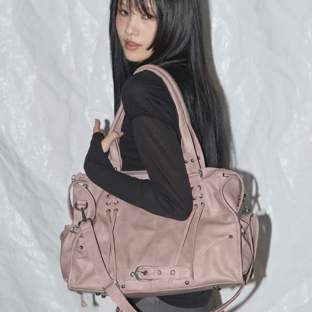 팬시클럽 가방 핑크 (새거)