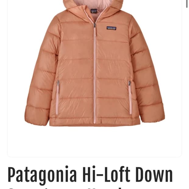 파타고니아 하이로프트 다운 키즈 XXL