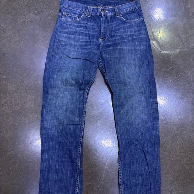 아르마니 익스체인지 헤어라인 워싱 데님팬츠 34