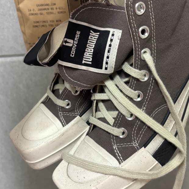 릭오웬스 다크쉐도우 컨버스 