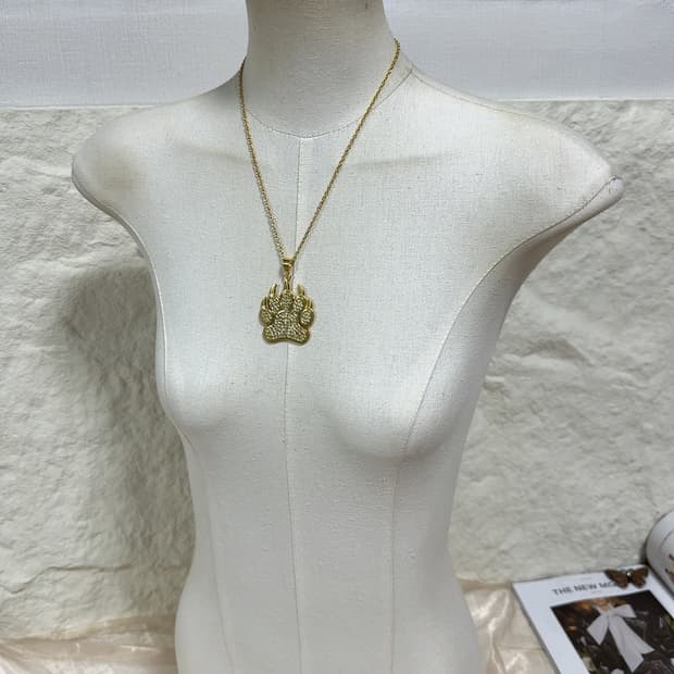 빈티지 강아지 발톱 목걸이