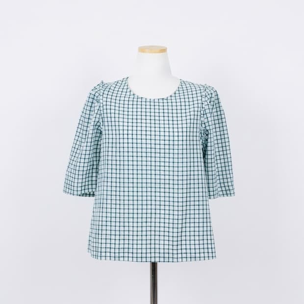 쥬시쥬디 체크 블라우스