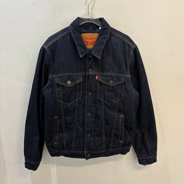 levi's padded denim jacket 