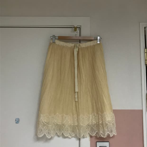 jpn) 모리걸 하구미 페어리 일본빈티지 레몬 샤레이스 레몬스커트