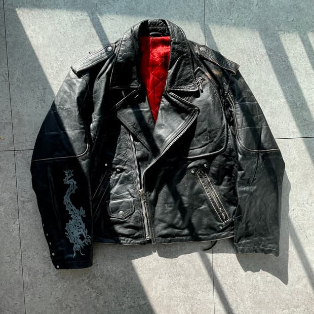 빈티지 오리엔탈 더블라이더자켓