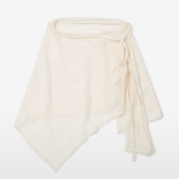 밀로우먼 어시메트릭 레이어드 랩 스커트