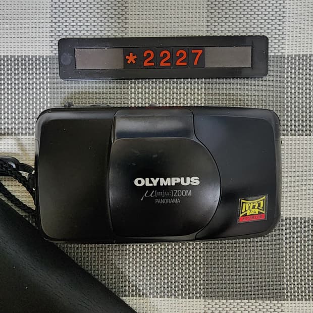 올림푸스 뮤 줌 파노라마 필름카메라 파우치포함