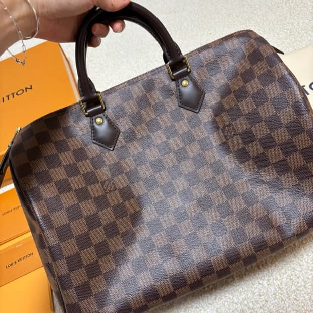 루이비통 스피디 35 다미에 에벤(내장칩 버전)