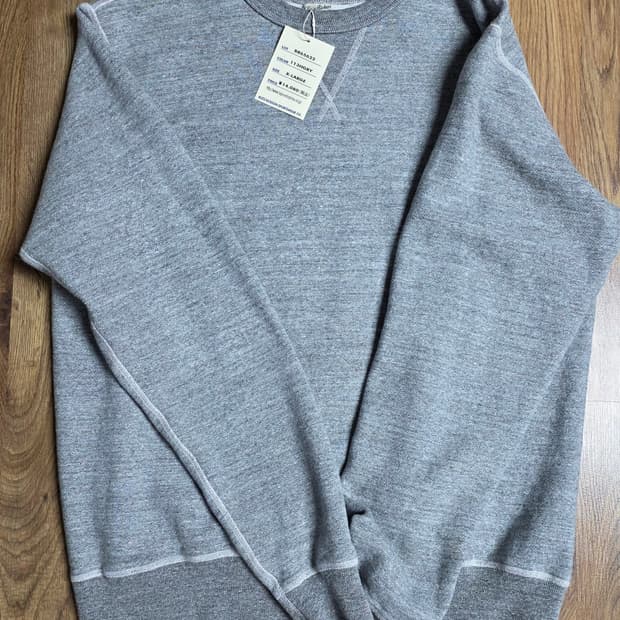 버즈릭슨 Buzz Rickson's 헤더 그레이 스웻셔츠 XL