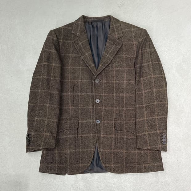 에르메네질도 제냐 체크 블레이저 s09415