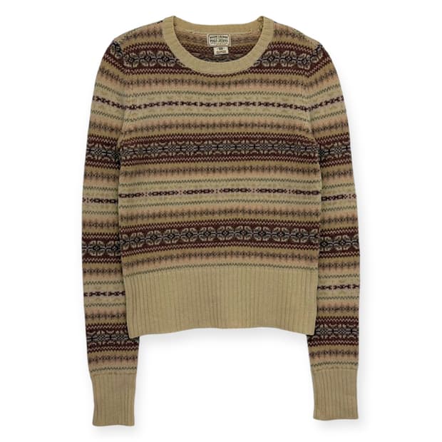 폴로 랄프로렌 노르딕 패턴 니트 티셔츠