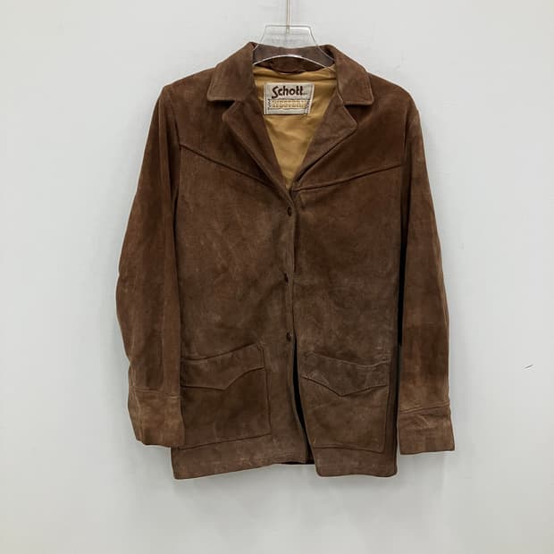 쇼트 브라운 스웨이드 웨스턴 자켓 