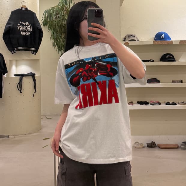 아키라 AKIRA 그래픽 백프린트 반팔 티셔츠 U486