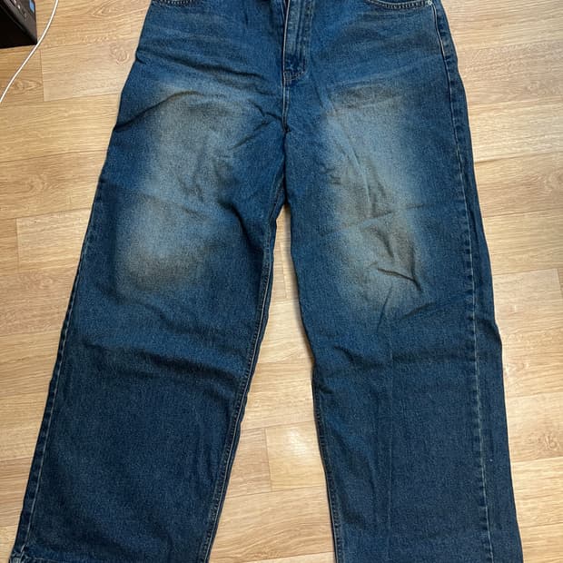 캑터스도넛마켓 ELI wide denim pants deep blueXL