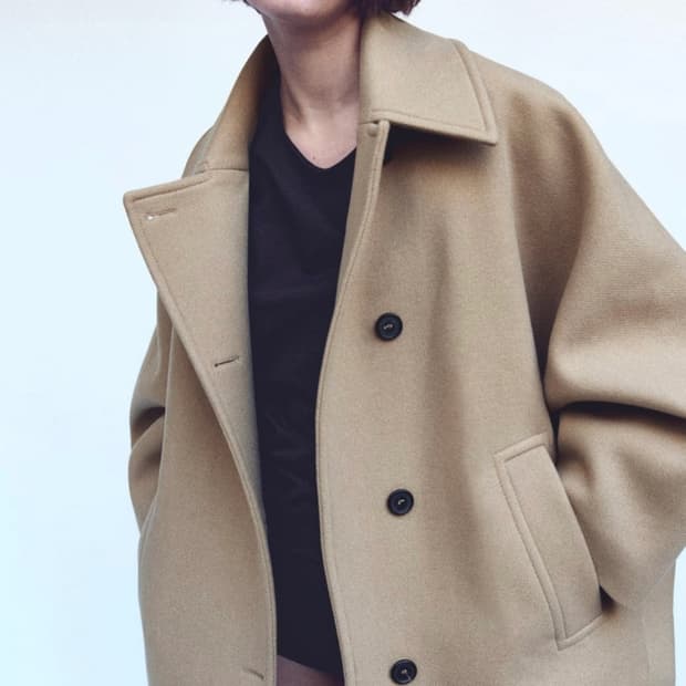 택달린 새상품 자라 오버사이즈 크롭 코트 zw collection xxx