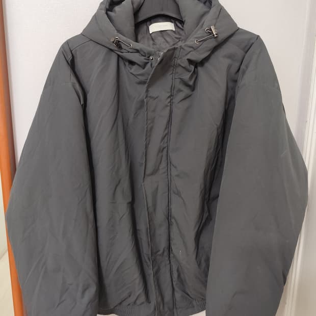 LAP 오버핏 크롭 숏패딩 (그레이, FREE)