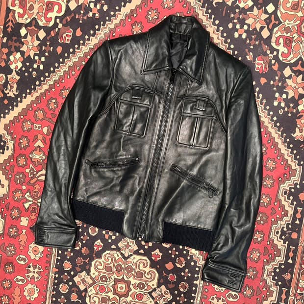 ( M-L ) 가죽자켓 레더자켓 봄버자켓 바이커자켓 레이싱자켓