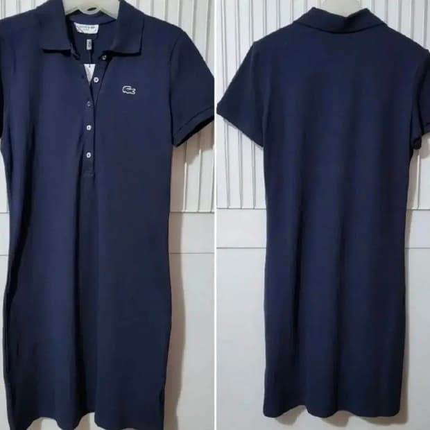 새상품 라코스테 폴로원피스 네이비 38