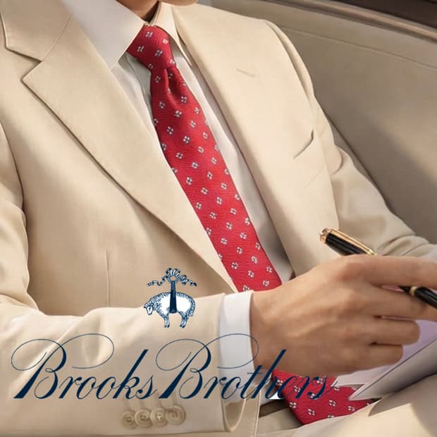 브룩스브라더스 실크 마이크로 패턴 넥타이 8.5cm A+등급 k2053
