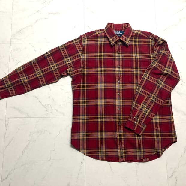 90-00s 폴로 랄프로렌 로웰 클래식핏 체크 셔츠 100-105