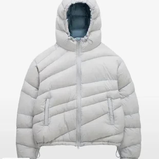 1) 밈더워드로브 X 코인서울 패딩 스카이블루