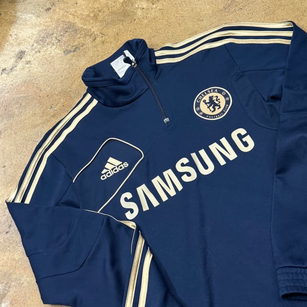 아디다스 삼성 첼시 파금 네이비 골드 롱 슬리브 긴팔 유니폼 