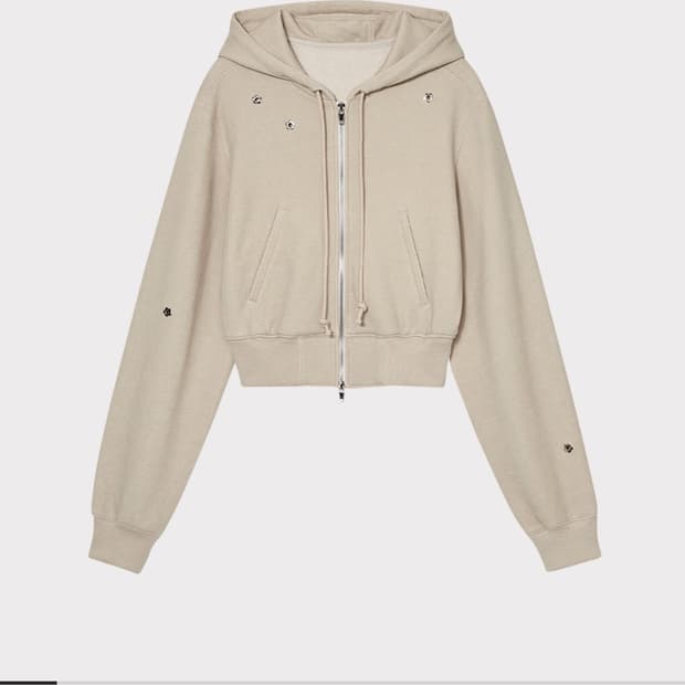 Kijun Charlotte Crop Zip-up Hoodie