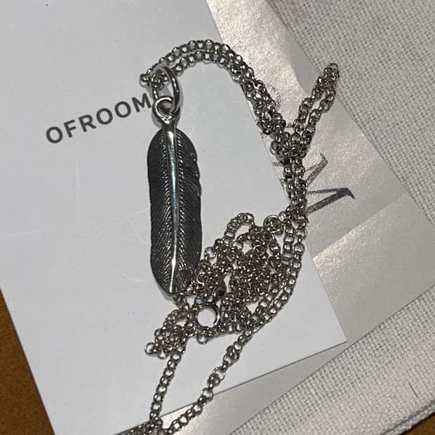 빈티지 페더 네크리스 (S925)