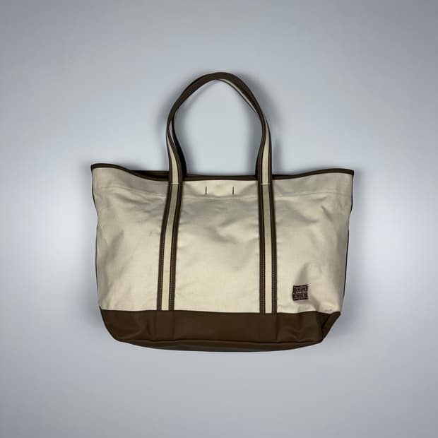 요시다포터 걸 토트백 화이트/브라운 L