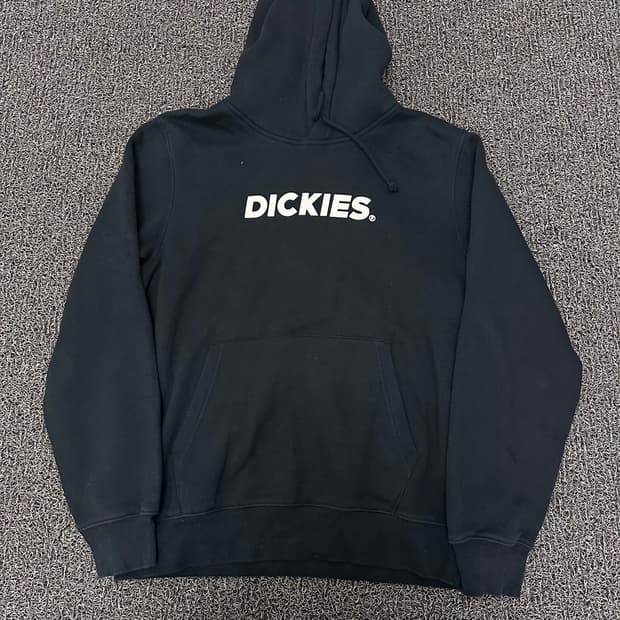 Dickies 디키즈 로고 기모 후드티 블랙 L
