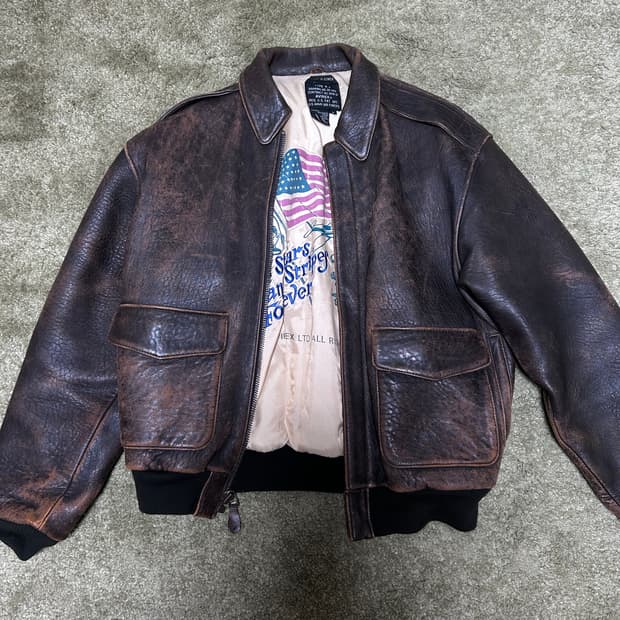 아비렉스 A-2 레더자켓