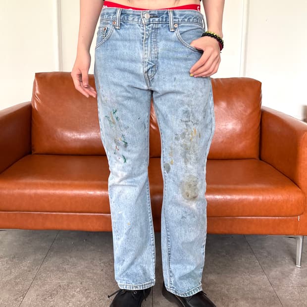 리바이스 517 부츠컷 페인팅 디테일