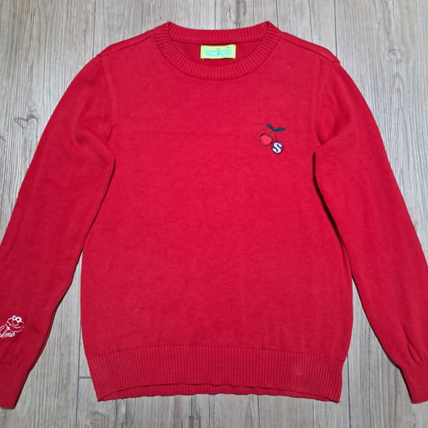 세사미스트리트 여성 면 니트티 90