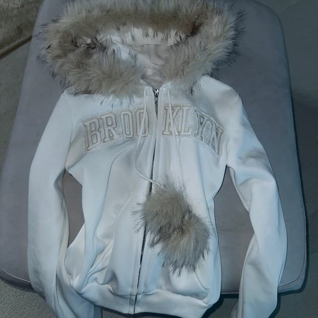 vintage❄️ 브루클린 갸루 퍼 후드집업