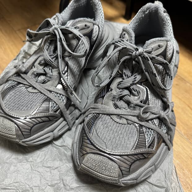 발렌시아가 3xl 스니커즈 블랙 그레이 45