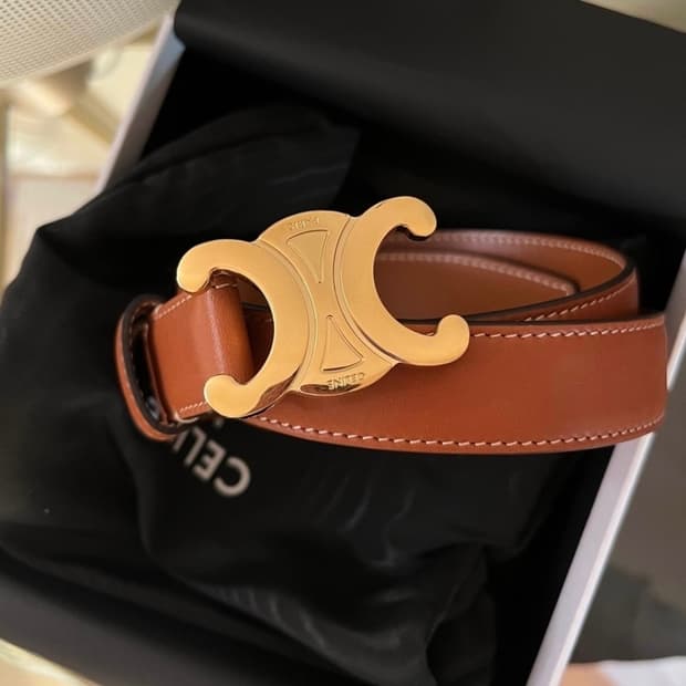 셀린느 트리옹프 벨트 M 탄 75