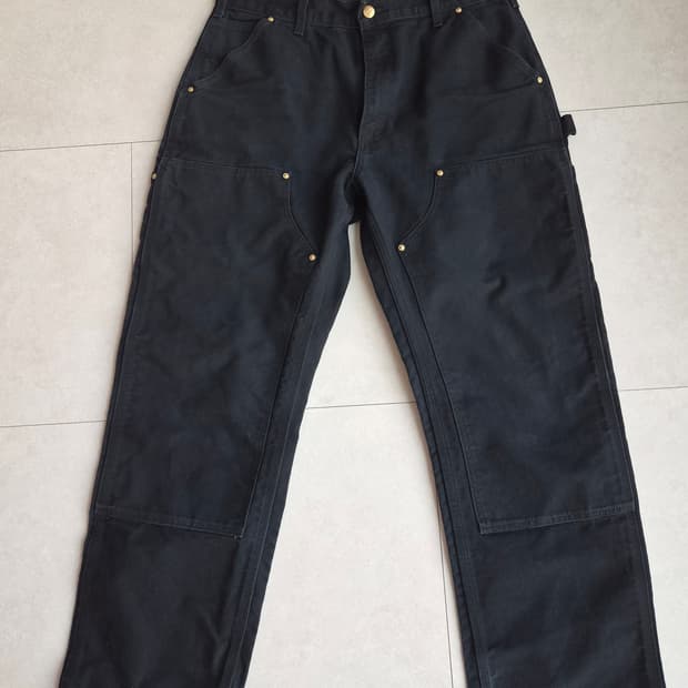 칼하트 B01 더블니 블랙 34x30 황금사이즈